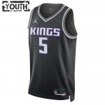 Maillot NBA Sacramento Kings Deaaron Fox 5 Jordan 2022-23 Statement Edition Noir Swingman - Enfant